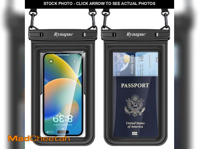 Lot 74-11544975 - [Up to 8.5"] Floating Waterproof Phone Pouch 2 Pack - Floatable Waterproof Phone Case with Lanyard f...