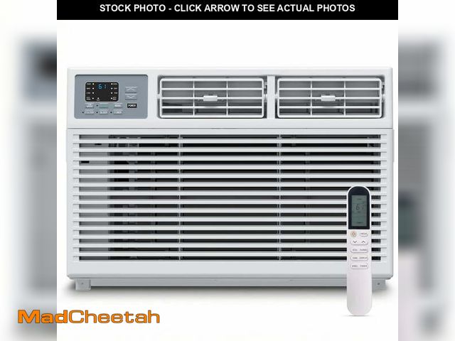 Lot 74-14435381 - SIMZLIFE 8,000 BTU Window Air Conditioner, Cools Up To 350 Sq Ft, 4 Cooling Modes, Remote Control, W...