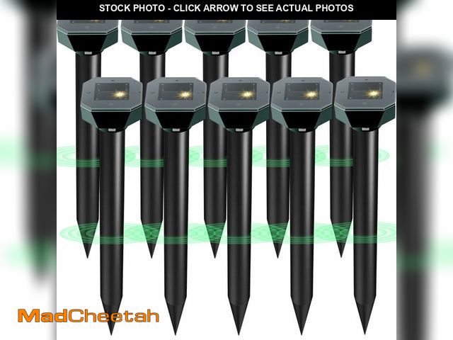 Lot 74-12717209 - Snake &amp; Mole &amp; Rabbit Repellent Solar Powered, Ultrasonic Deterrent, IP65 Waterproof, to Get...