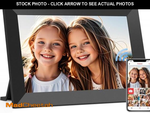 Lot 74-12326425 - Frameo 10.1 Inch WiFi Digital Picture Frame, Smart Cloud Electronic Photo Frame with HD IPS Touch Sc...