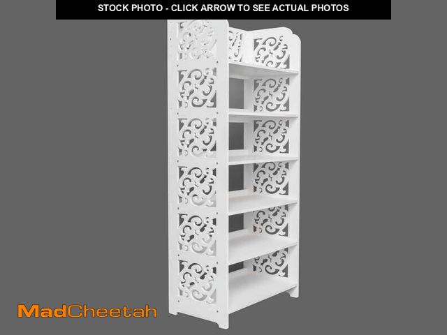 Lot 74-13780443 - Ktaxon 6 Tier Decorative Carved Shoe Rack Shoe Shelf Closet Storage Organizer Shoe Space Saving for ...