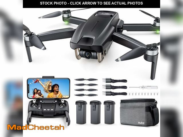 Lot 74-10956322 - Ruko GPS Drone with Camera 4K for adults, 90 Min Long Flight, Auto-return 245g Foldable Quadcopter f...