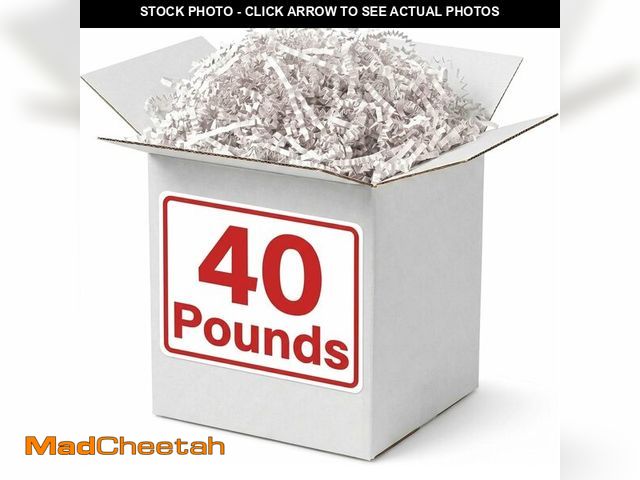 Lot 74-13582121 - AVIDITI Crinkle Cut Paper Shred Filler, 40lbs Case | Shredded for Box Package, Stuffing, Bag, Packin...