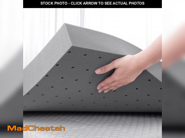 Lot 74-12511643 - BDEUS 2 Inch Mattress Topper, Cooling Gel Memory Foam Mattress Topper, Bed Topper, Soft, King Size -...