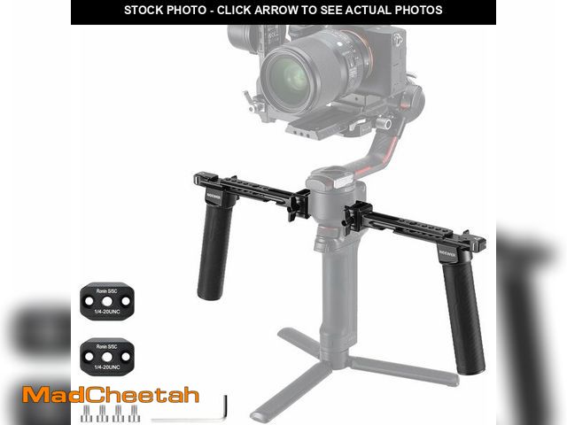 Lot 74-14062690 - NEEWER Dual Handgrip Compatible with DJI RS5 RS4 RS4 Pro RS3 RS3 Pro RS2 RSC2 Ronin S SC Gimbal, Dua...