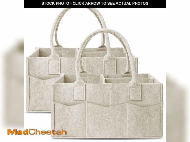 Lot 74-14425129 - Cute Castle 2 Pack Diaper Caddy Organizer - Portable Baby Caddy Organizer with Handle, Nursery Stora...