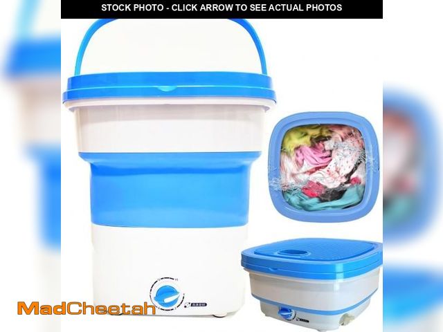 Lot 74-12137943 - Portable Washing Machine Mini Washer Lightweight Collapsible Bucket - Perfect for Camping, Travellin...