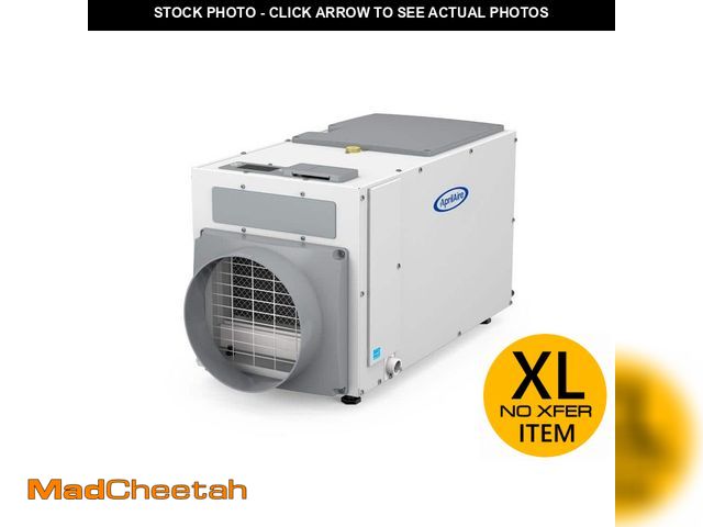 Lot 74-14356235 - (DENTED ON SIDE) AprilAire E100 100 pt. 5500 sq. ft. Bucketless Dehumidifier in Gray, Whole House, B...
