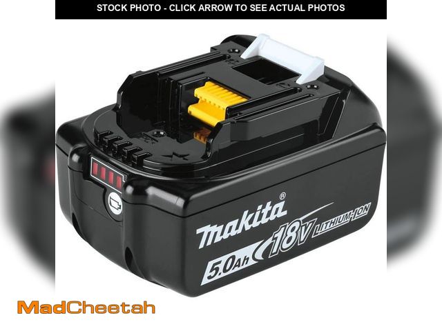 Lot 74-14603553 - Makita 18V LXT Lithium-Ion High Capacity Battery Pack 5.0Ah with Fuel Gauge BL1850B - UNUSED