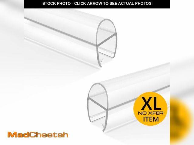 Lot 74-12785964 - Bathroom Shower Door Seal Strip, 2PCS 78 Inch Shower Door Bottom&amp;Side Seal Strips, U-Type PVC Tr...