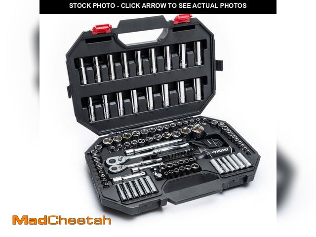 Lot 74-13778775 - Husky Mechanics Tool Set (119-Piece) (MISSING 2 RACHETS)  - UNUSED