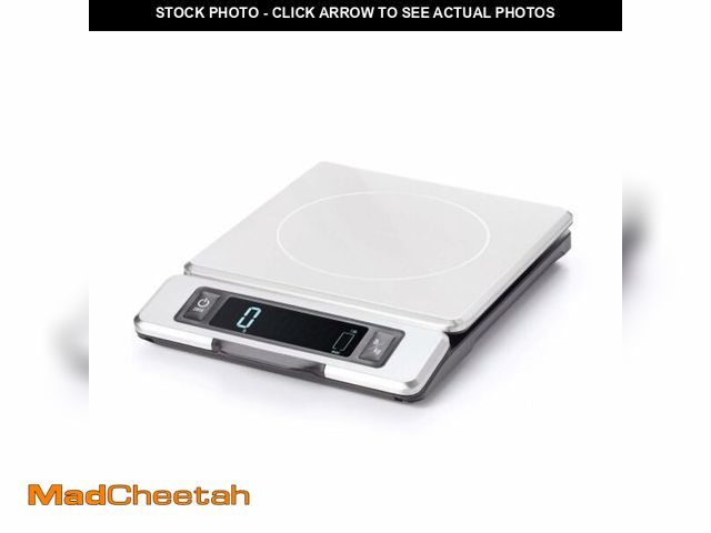 Lot 74-13718430 - OXO Good Grips 11-Pound Stainless Steel Kitchen Scale with Pull-Out Display - Black - UNUSED