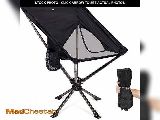 Lot 74-12978474 - TCEK Swivel Portable Chair - Small Compact Collapsible Folding Chairs for Adults, Setup in 8 Seconds...