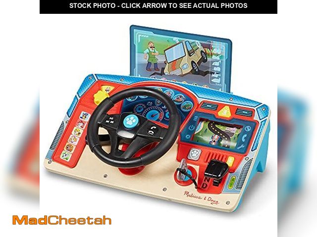 Lot 74-12760348 - Melissa &amp; Doug PAW Patrol Rescue Mission Wooden Dashboard - Interactive Steering Wheel Toy for P...