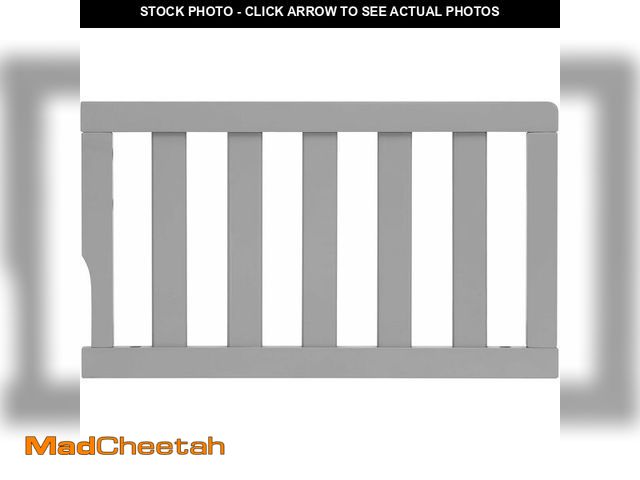 Lot 74-13733672 - Dream On Me Universal Convertible Crib Toddler Guard Rail In Silver Grey Pearl, Compatible With Sele...