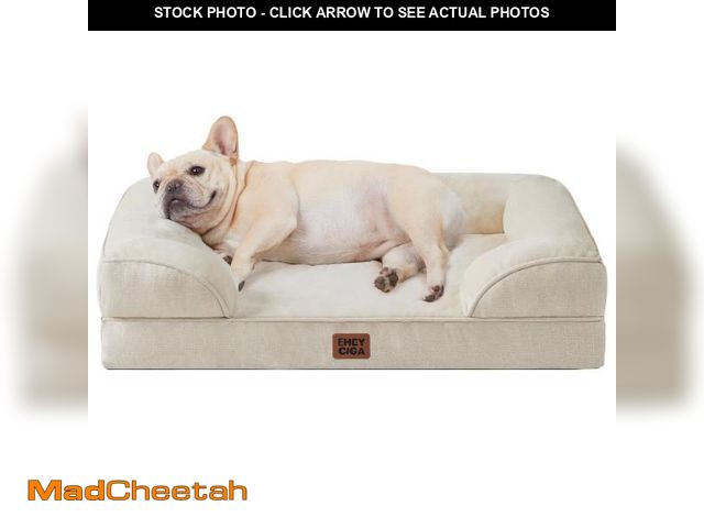 Lot 74-11549310 - EHEYCIGA Orthopedic Dog Bed for Medium Dogs, Waterproof Memory Foam Medium Dog Beds with Sides, Non-...
