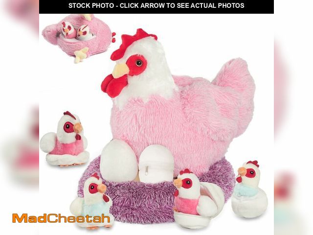 Lot 74-13967464 - Youthfuljive 9 in 1 Chicken Stuffed Animal Set, Stuffed Chicken Plush Toy Egg Laying Hen with Zipper...