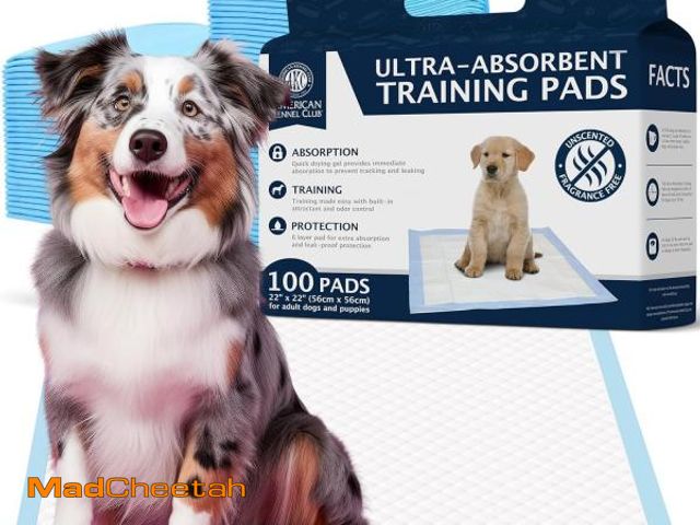 Lot 74-12396376 - American Kennel Club Scented Puppy Training Pads with Ultra Absorbent Quick Dry Gel, Pee Pads for Do...