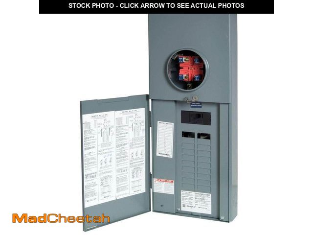 Lot 74-12988548 - Square D Homeline 150 Amp 20-Space 40-Circuit Outdoor Ringless-Horn Overhead/Underground Main Breake...