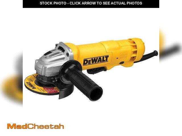 Lot 74-14394531 - (MISSING GUARD )DEWALT 11 Amp Corded 4.5 in. Small Angle Grinder - USED
