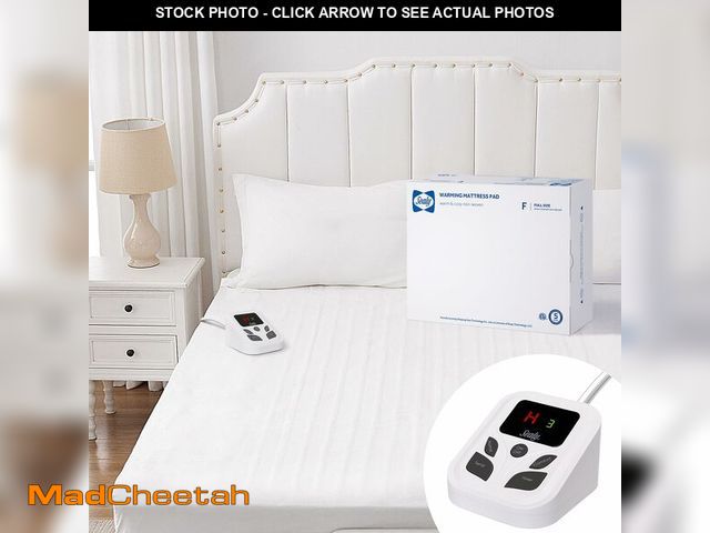Lot 74-13548162 - Sealy Heated Mattress Pad Full Size with 10 Heated Settings | Electric Mattress Pad Bed Warmer 54"x7...
