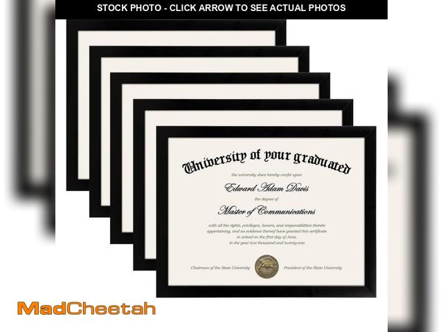 Lot 74-12314611 - upsimples Certificate Frame with High Definition Glass, 8.5 by 11 Picture Diploma Document Frames fo...