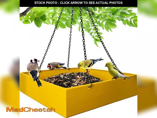 Lot 74-12218323 - Meleave Platform Bird Feeders for Outdoors, Hanging Bird Feeders for Outdoors, Large Capacity &amp; ...