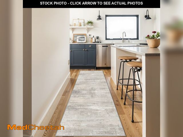 Lot 74-12697488 - 3x10 Washable Hallway Runner Rug - Indoor Modren Abstract Kitchen Carpet with Non Slip Backing Home ...