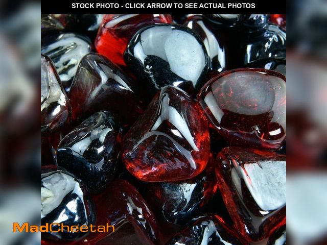 Lot 74-14115353 - Fire Pit Essentials 10 lbs. of Tuxedo Rose 1 in. Blended Fire Glass Diamonds - UNUSED