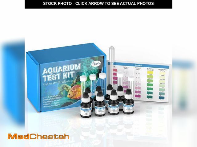 Lot 74-14271079 - Pawfly 5 in 1 Aquarium Water Master Test Kit, Aquarium Water Test Kit Fish Tank Water Testing Kit fo...