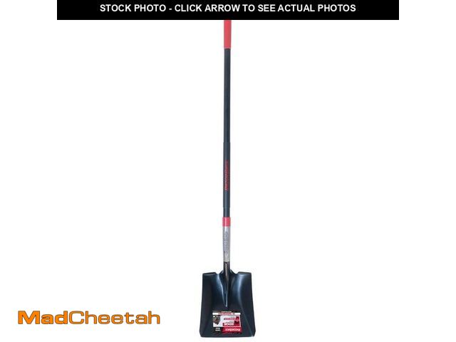 Lot 74-13792173 - Razor-Back PowerEdge 48.75 in. Fiberglass Handle Square Point Shovel - UNUSED