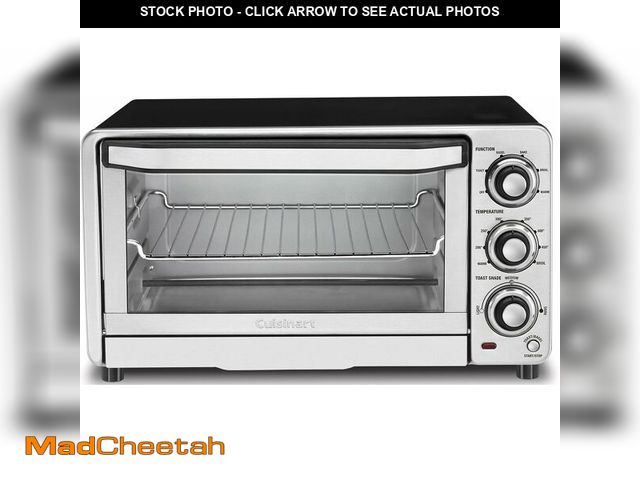 Lot 74-12827677 - Cuisinart TOB-40N Custom Classic Toaster Oven Broiler, Brushed Stainless and Black - USED