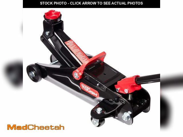 Lot 74-12686022 - Hyper Tough T82011W Trolley Jack, 2 Ton Black and Red - USED