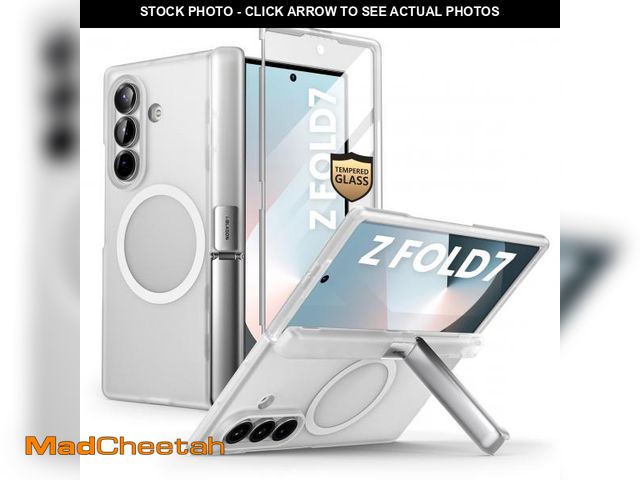 Lot 74-12308045 - i-Blason for Samsung Galaxy Z Fold 7 Case with Stand [Compatible with MagSafe] [Tempered Glass Scree...
