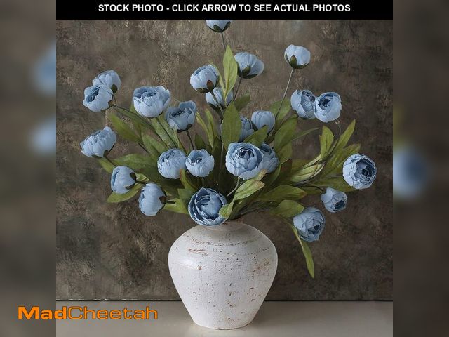 Lot 74-13966761 - VIERENA 6 Pcs Faux Silk Peony Artificial Flowers for Vase -27", Bulk Fake Peonies Branches with Stem...