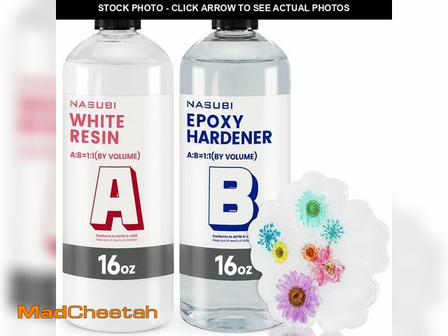 Lot 74-12975701 - NASUBI 32oz White Resin Epoxy - High Gloss, No Bubbles, Easy to Use, No Odor - Casting Resin for Cra...
