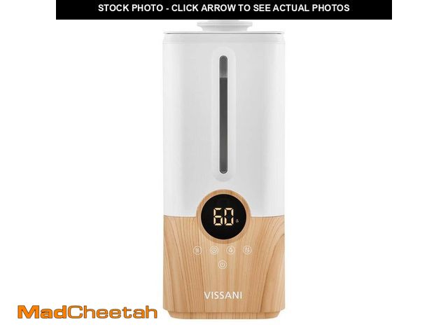 Lot 74-14559313 - Vissani 1.5 Gal. Ultrasonic Humidifier 360 ÃâÃÂ° Turning Dual Nozzle Cool Mist for Medium Room i...