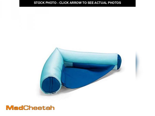 Lot 74-12399570 - Big Joe Noodle Sling No Inflation Needed Pool Seat with Armrests, Fade Aqua Double Sided Mesh, Quick...