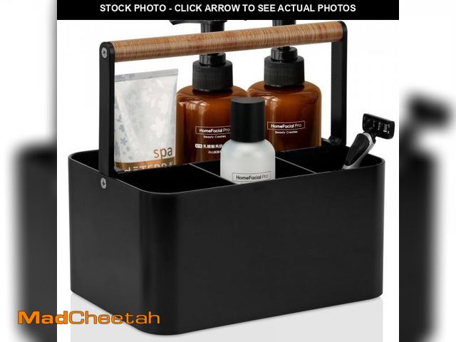 Lot 74-12214096 - BYUNER Portable Shower Caddy Dorm: Bathroom Caddy Organizer with Handle and Adjustable Dividers,Plas...
