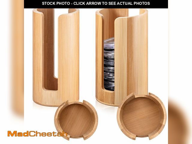 Lot 74-13548764 - Suclain 2 Pcs Mason Jar Lid Organizer Bamboo Vertical Mason Jar Lid Storage Accessories Tumbler Lids...