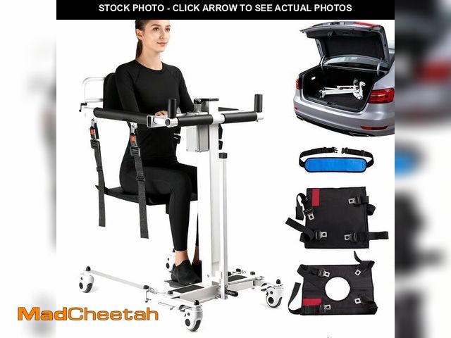 Lot 74-12980683 - Upgrade Electric Patient Lift Transfer Chair - Foldable Transfer Lift Chair for Car- Handicap Lift S...