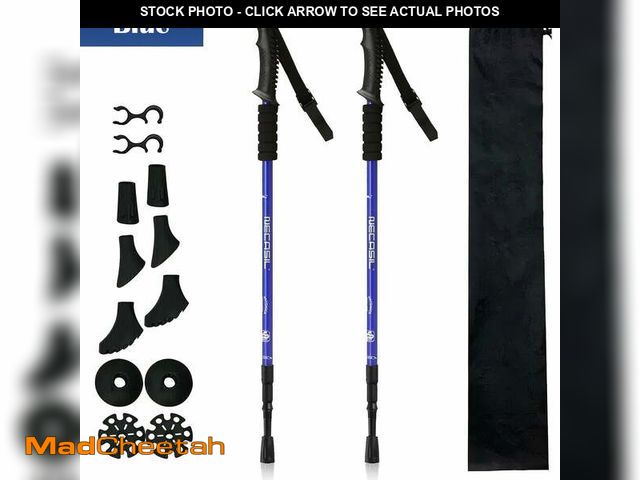 Lot 74-14259285 - Trekking Poles Lightweight Aluminum Hiking Walking Sticks, Ayamaya Adjustable Collapsible Outdoor Tr...