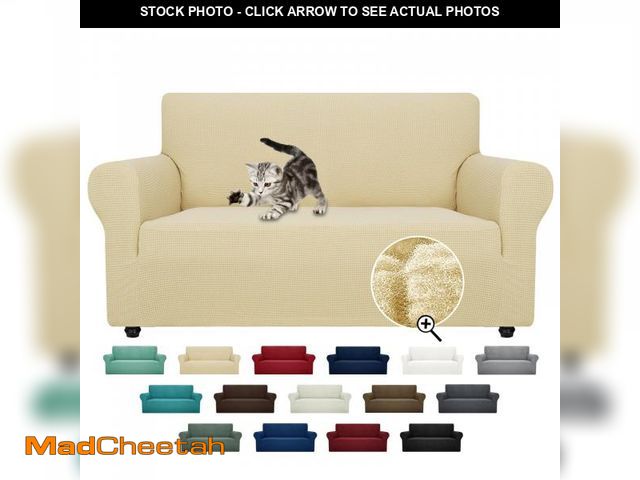 Lot 74-12444953 - ZNSAYOTX Super Stretch Couch Cover Love Seat Sofa Covers for Living Room Dogs Pet Friendly Furniture...