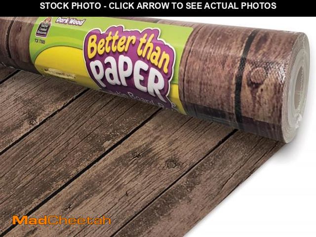 Lot 74-12138790 - Teacher Created Resources Dark Wood Better Than Paper Bulletin Board Roll - UNUSED