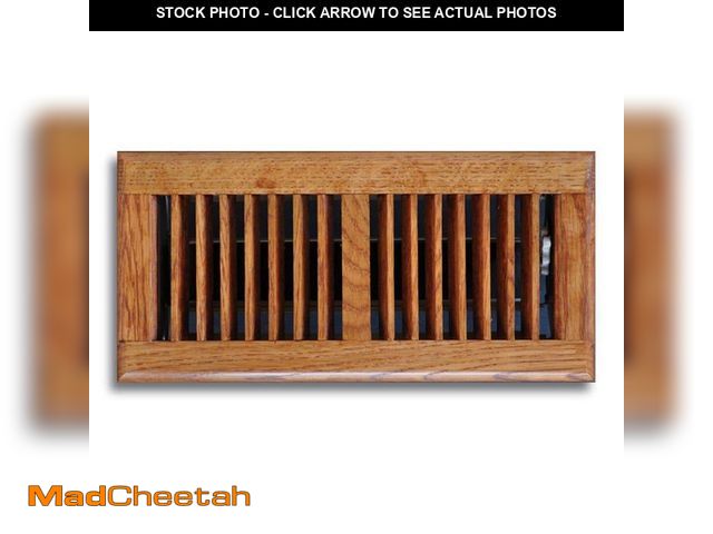 Lot 74-14327829 - 4 in. x 10 in. Oak Floor Diffuser (4 Pack) - UNUSED