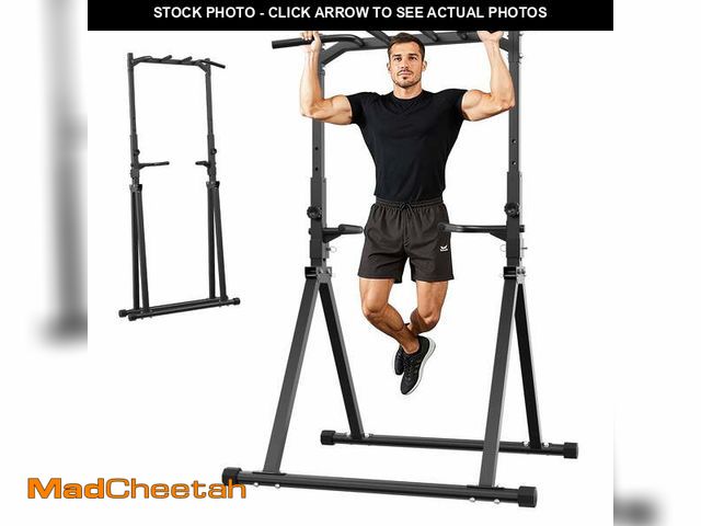 Lot 74-14587552 - Primy 350lbs Foldable Pull Up Station, Pull Up Bar for Home Gym Workout, Free-Standing Dip Station P...