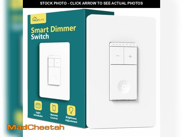 Lot 74-14303165 - TREATLIFE Smart Dimmer Switch, Neutral Wire Needed, 2.4Ghz Wi-Fi Light Switch, Works with Alexa and ...