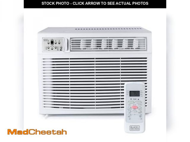 Lot 74-12475393 - Black+Decker - Window or Through the Wall Air Conditioner 18000 BTU, AC Window Unit Cools up to 1000...