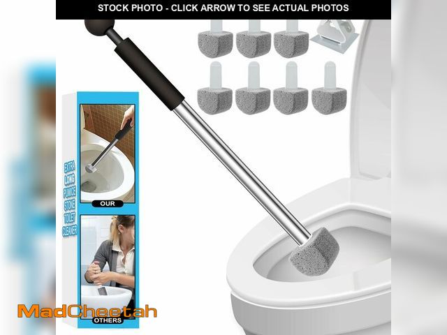 Lot 74-14274493 - YINGMORE Pumice Stone Toilet Bowl Cleaner Toilet Deep Cleaning,Bathroom Cleaner Brush with Long Hand...
