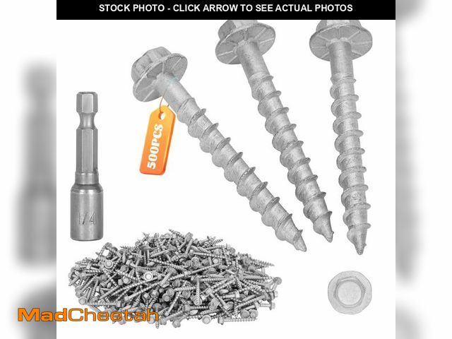 Lot 74-14429167 - Mech.Galv.#9 x 1-1/2" Joist Hanger Screws-500 Qty,9112R500 Hurricane Screws - USED
